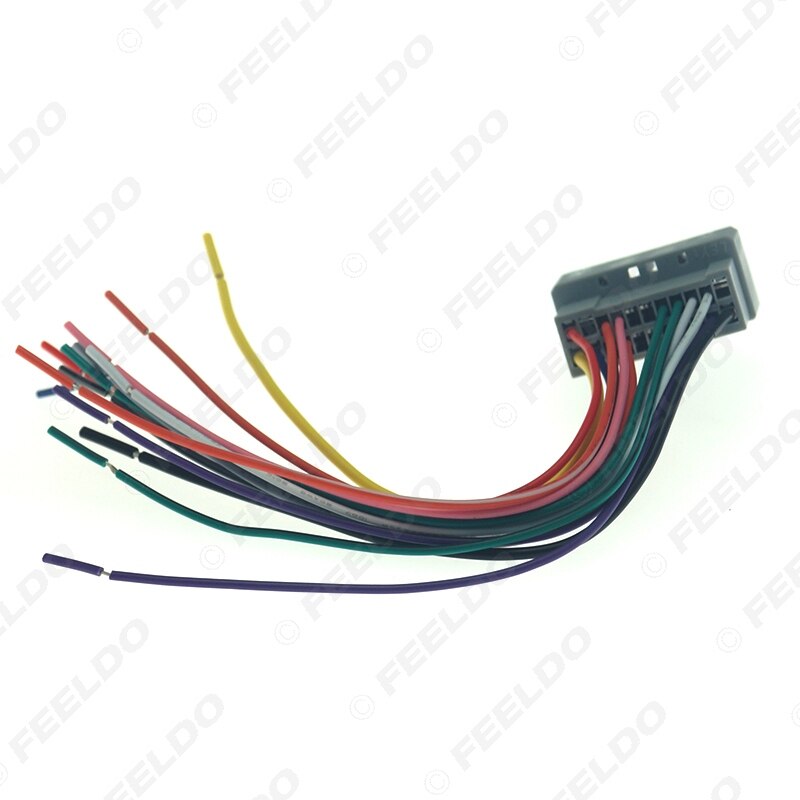 FEELDO Car Audio Radio Wire Harness Plug Cable For Chrysler Dodge Jeep Install Aftermarket Stereo Wire Adatper #FD3145