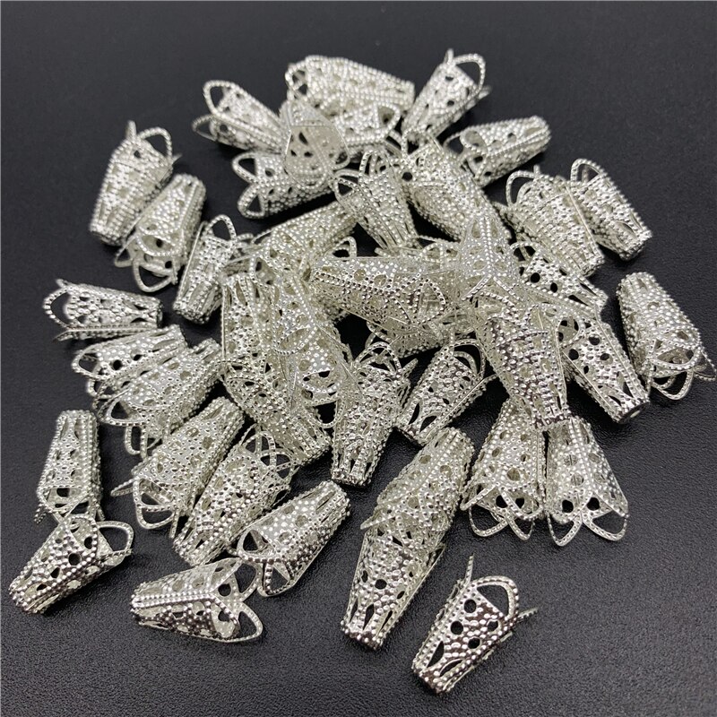 50 sztuk 17x10mm ocena biżuteria koraliki ze stopu czapka starożytnych uroki kształt kwiatu wisiorek dla tworzenia biżuterii kolczyki DIY naszyjnik