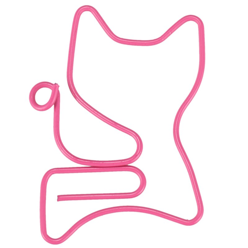 Metal Paper Clips 48 Pieces in PVC Box Cat & Horse