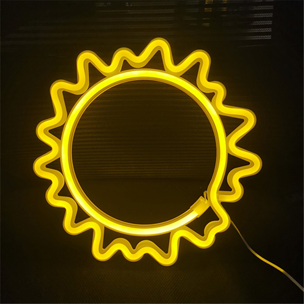 LED Neon Light Sun Planet Sign LED Neon Lamp Fairy Art Night Lamp Lighting Home Party Decor Supplies