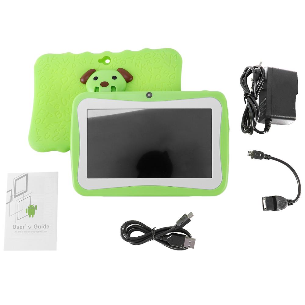 7 Inch Kids Tablet Android Dual Camera Wifi Onderwijs Game Voor Jongens Meisjes, Us Plug