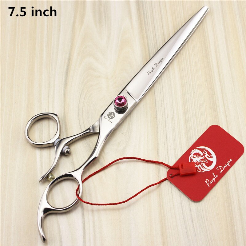 Purple Dragon 5.5 in. Hairdressing Scissors,62HRC JP440C,CUTTING SCISSORS,rotating handle,necessary for barbers