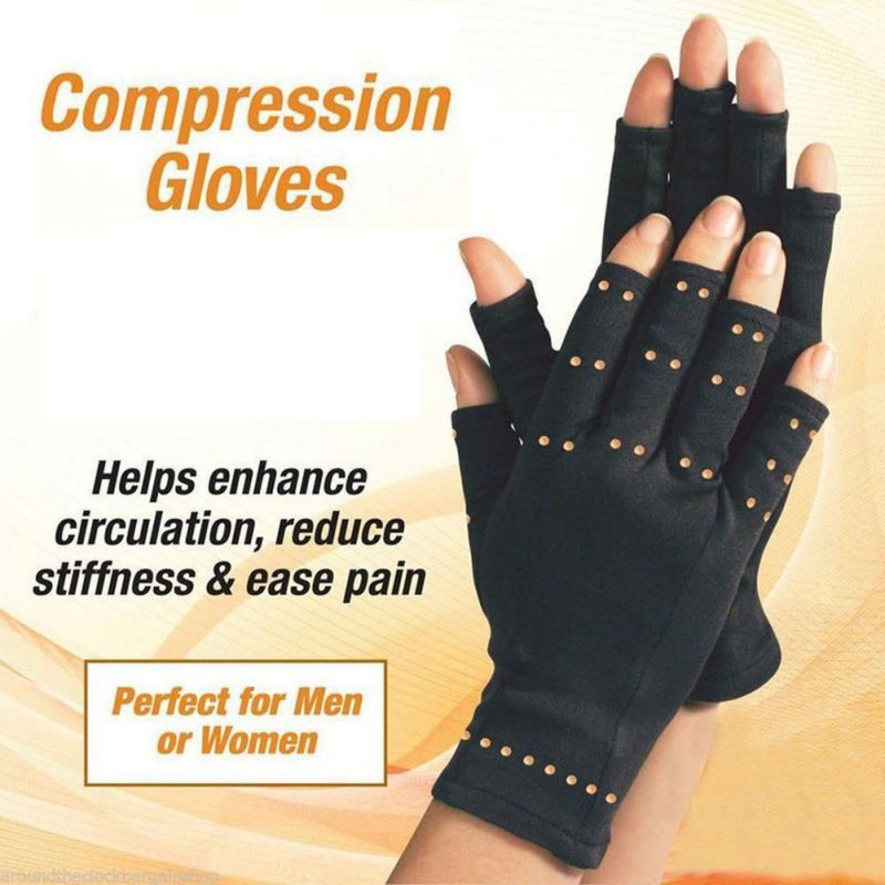 Vrouwen Mannen Katoen Handen Artritis Handschoenen Therapeutische Half Vinger Fitness Handschoenen Herstel Handwear Sportkleding Accessoires Pro
