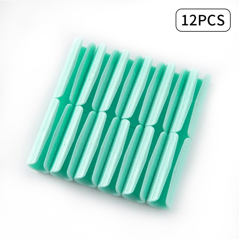 12 Stuks Laken Clips Plastic Antislip Klem Quilt Bed Cover Grijpers Fasteners Matras Houder Voor Lakens Thuis Kleding peg: Green