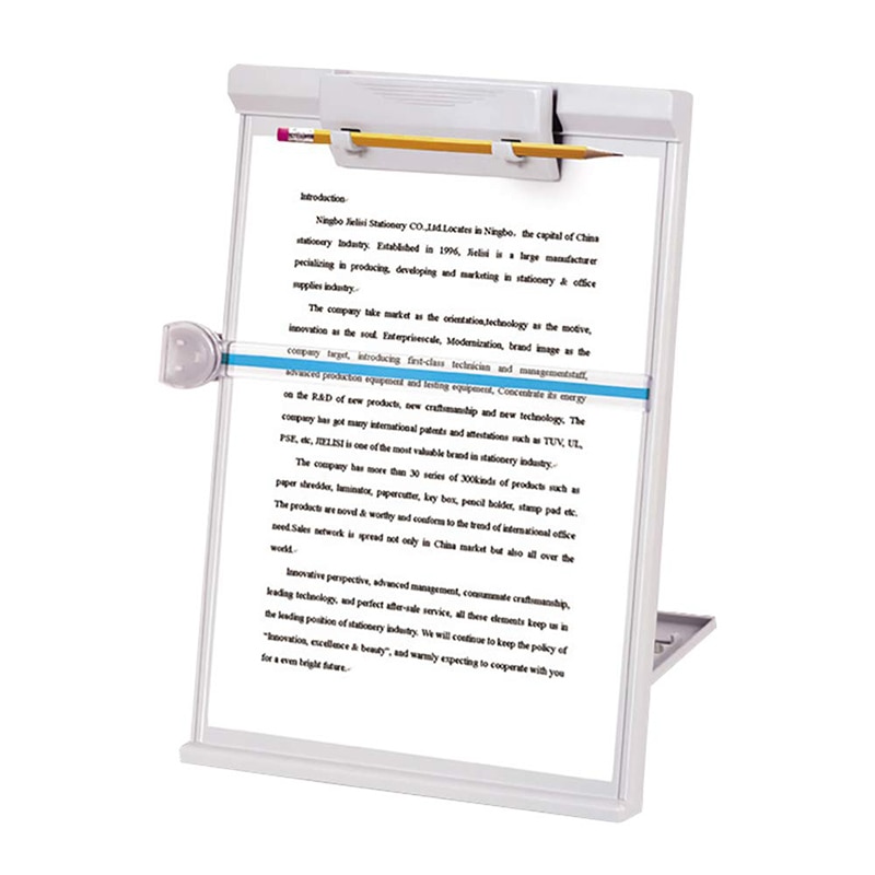 Adjustable Computer Document Holder Stand Gray Three-dimensional document holder Reading frame Profession Office Supplies