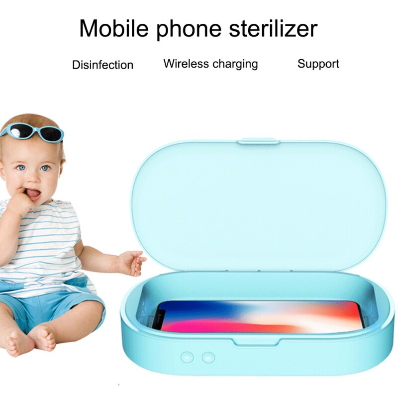 Smartphone Sanitizer UV Light Cell Phone Sterilizer USB Charging for Phone Smart Phone Cleaner Aromatherapy Function Sterilizer