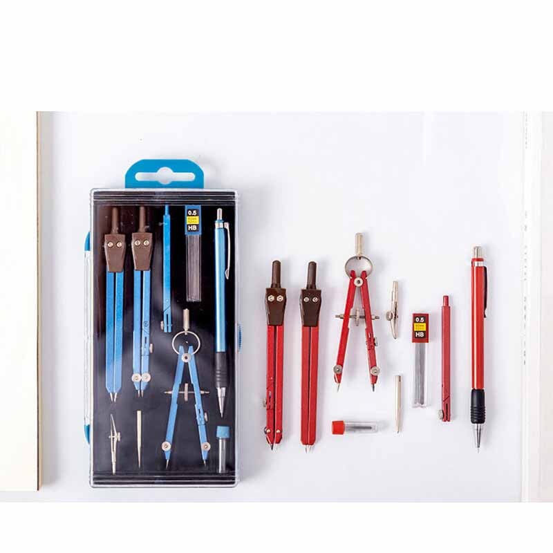 Compass Metal Drawing Stainless Steel Student Stationery Exam with Lead Core Practical Mathematical Tools