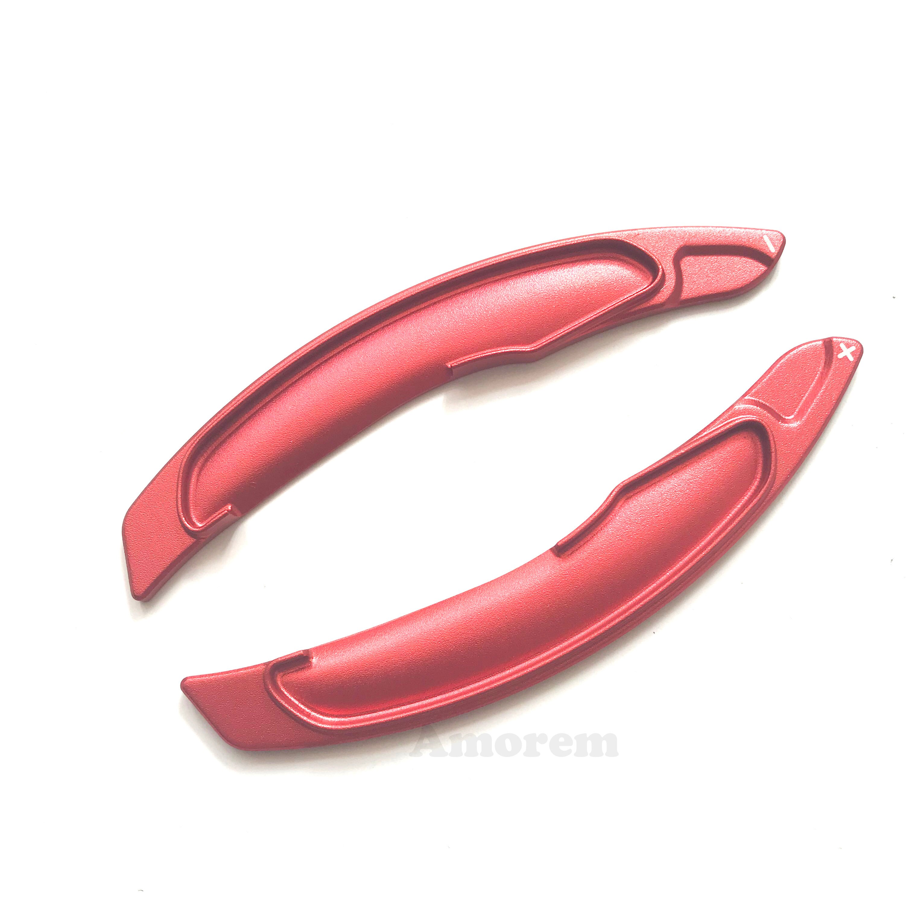 Steering Wheel Paddle Shift For Mitsubishi Pajero Lancer ASX RVR Outlander Eclipse Cross Car Shifter Extension: Model B Red