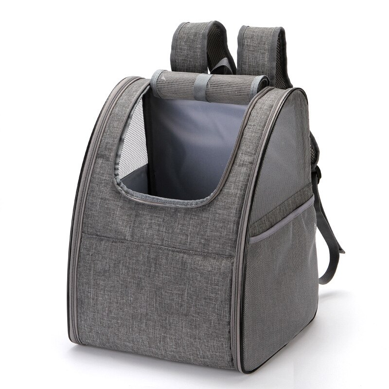 Pet Puppy Hond Kat Carrier Bag Black Hond Rugzak Outdoor Ademend Opvouwbare Pet Rugzak Voor Reizen Kleine Hond Tas: Gray