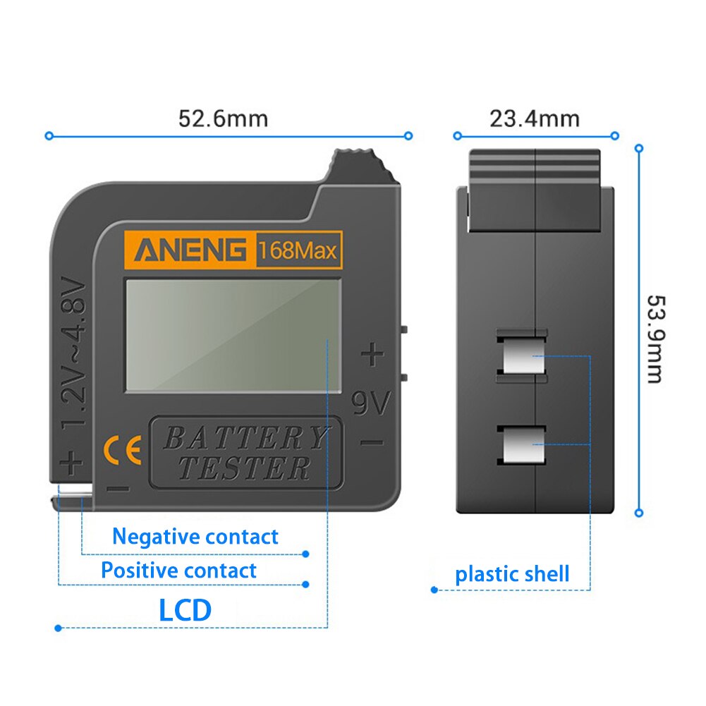 thumbnail image 2 of Portable Battery Tester - Digital Battery Life Check Device 2 of 13