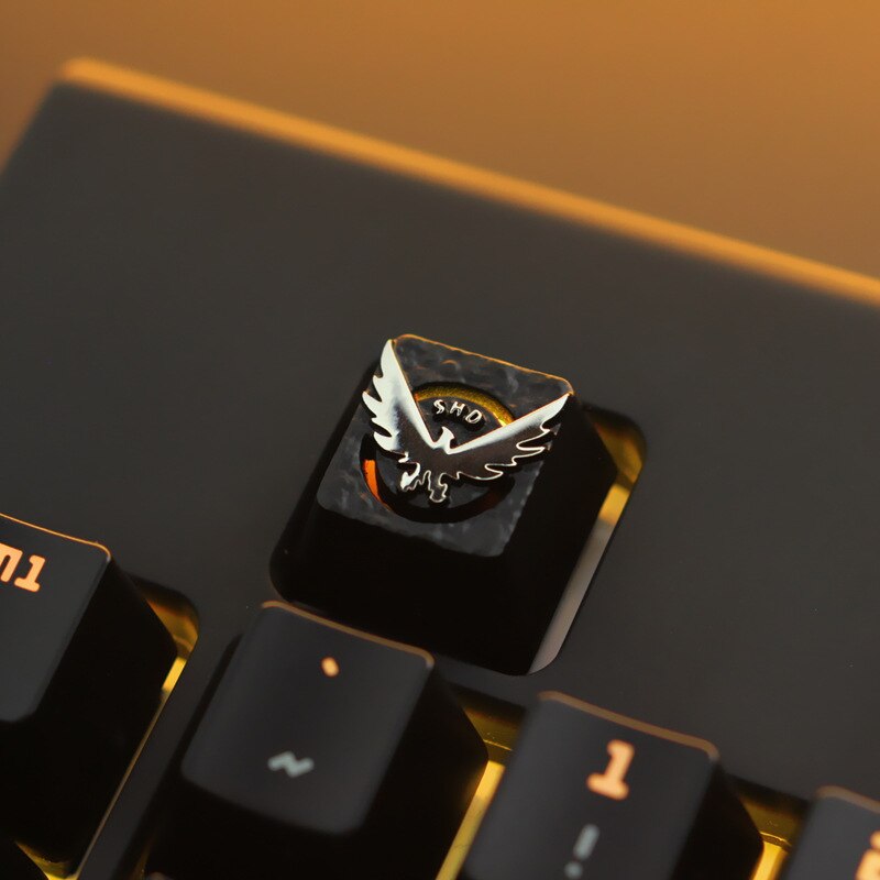 ESC Keycap Custom Aluminum Alloy Keycaps for Mechanical Keyboard CS DVA FATE R4 Height Stereoscopic: Blockade