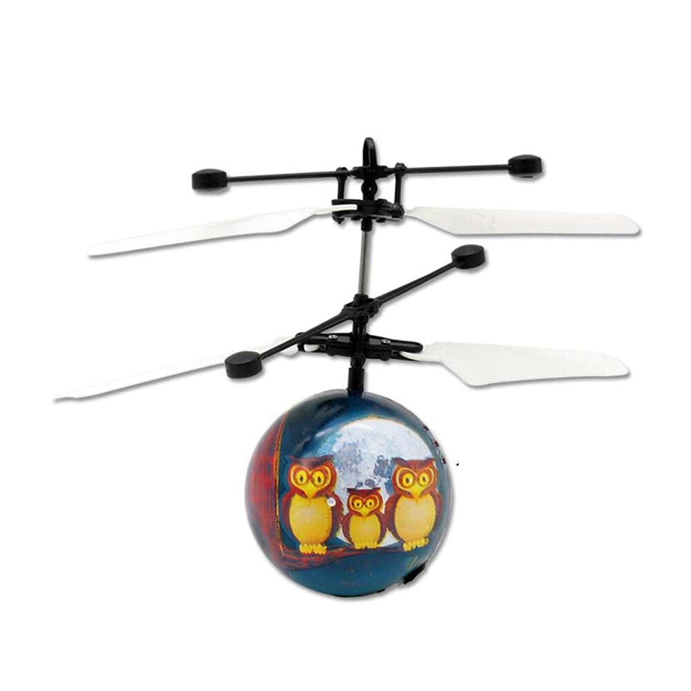 Hand Operated Flying Drone Innovative Sensor Owl Aircraft Ball With Light Electric Children Toys Magic Sensing Helicopter