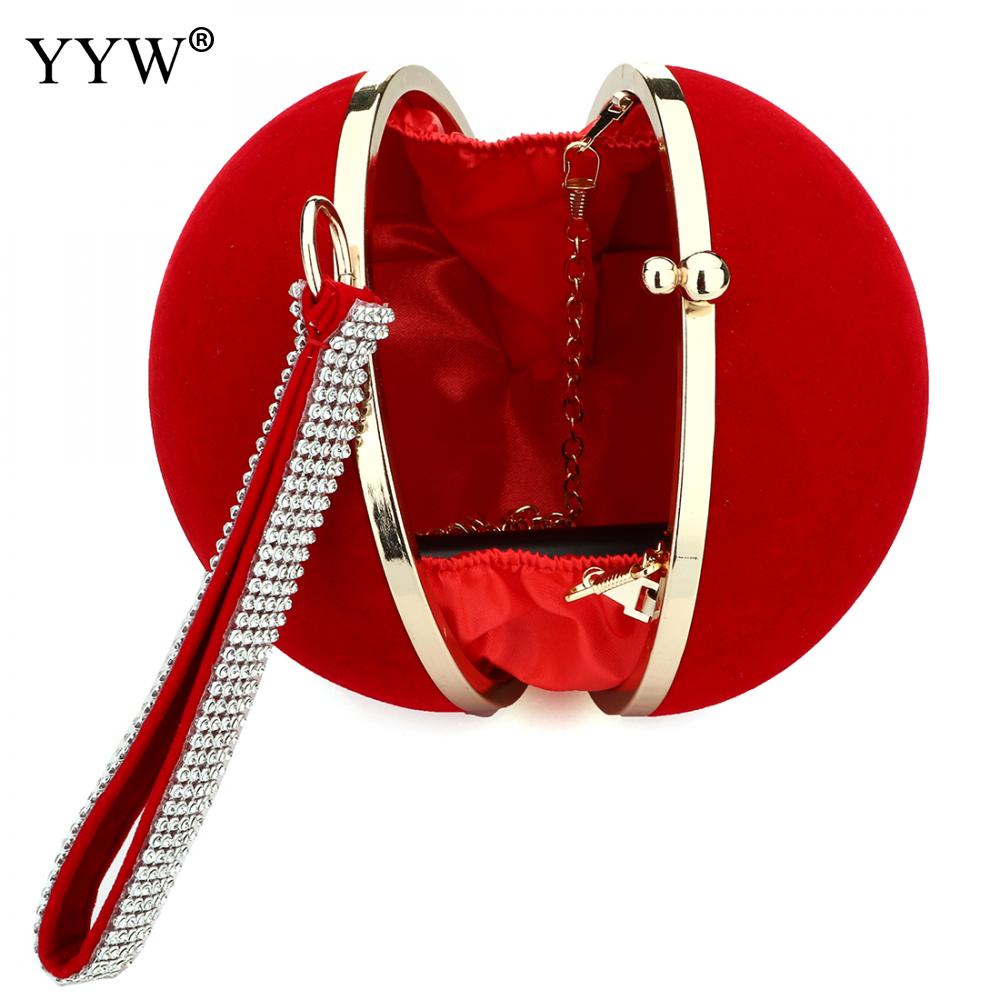 Sphärische verrotten Kupplung Tasche für Frauen Luxus frauen Handtaschen mit Diamant Kupplungen Berühmte Marken Dame Kette Schulter tasche