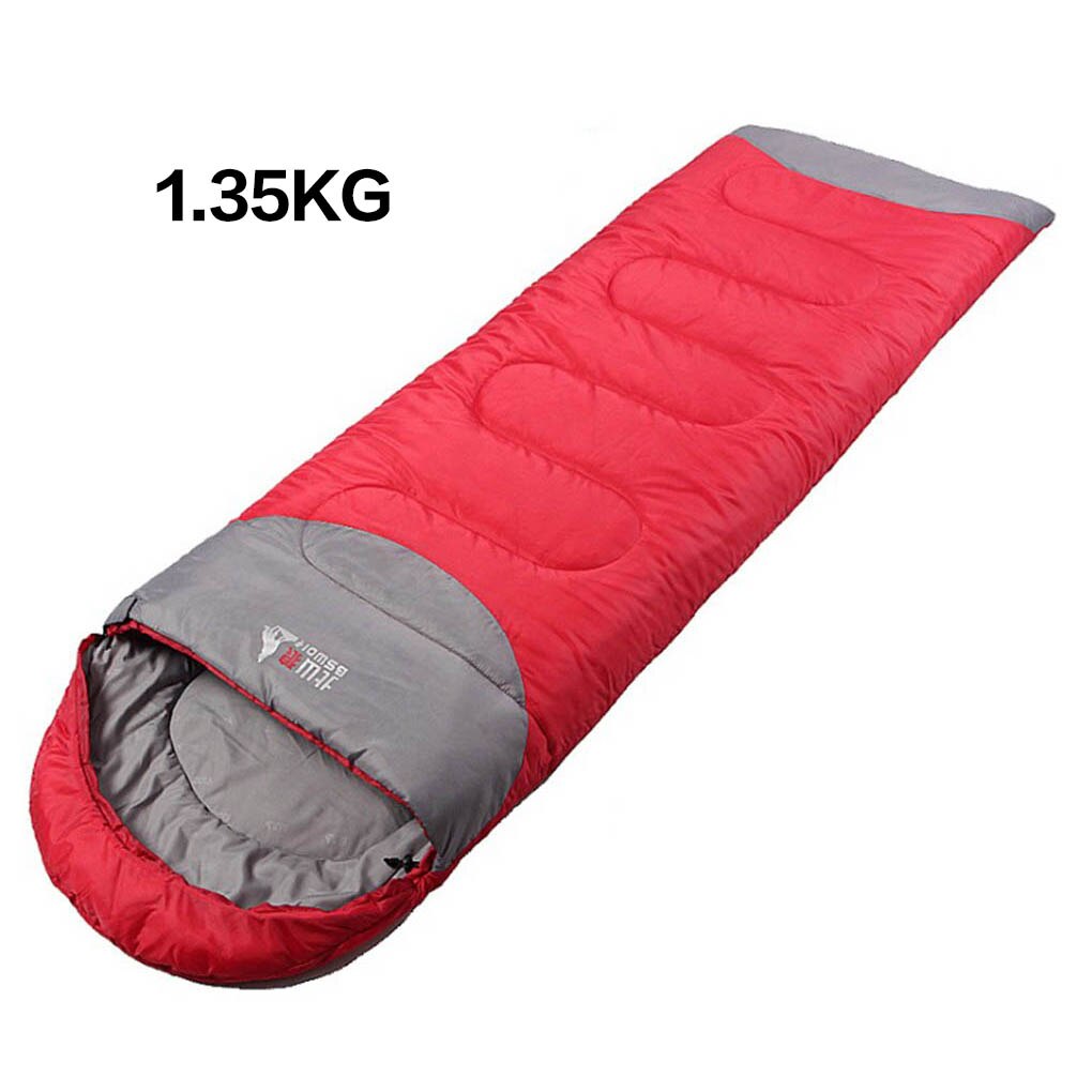 Camping Sleeping Bag All Season Lightweight Warm and Cold Envelope Backpacking Sleeping Bag for Outdoor Traveling Hiking: Red  1.35kg