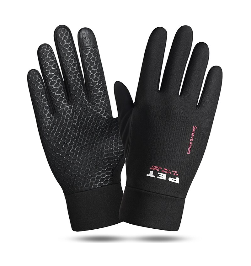 Xiaomi-guantes cálidos de invierno para hombre y mujer, antideslizantes, resistentes al viento, transpirables, para pantalla táctil, para deportes, montar y esquiar: Rojo