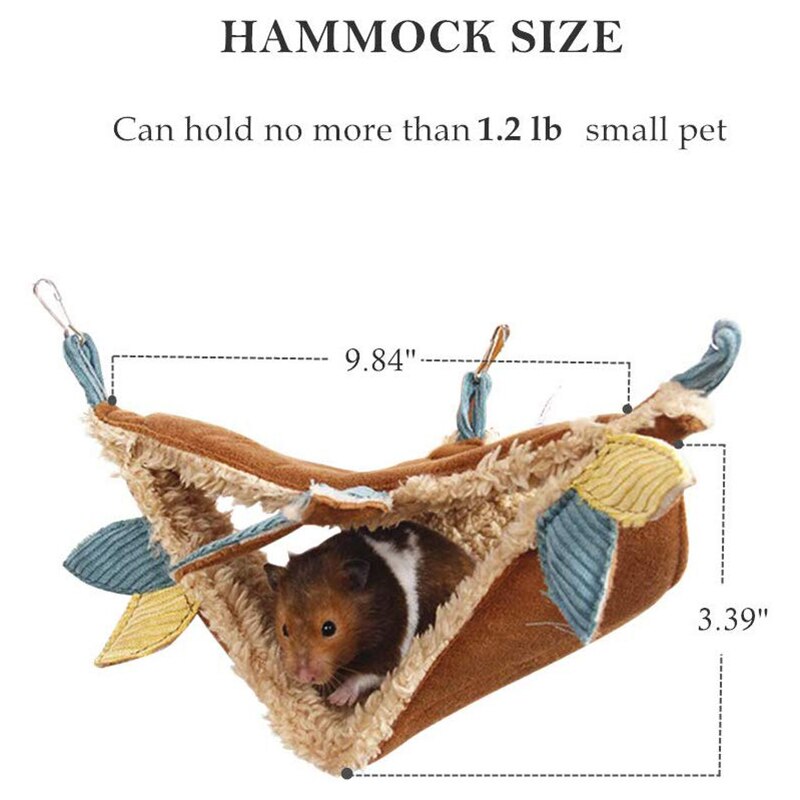 Hamaca para hámster, accesorios para saco de dormir, hamaca colgante para cama, bolsa de columpio para mascotas, planeador de azúcar, conejillo de indias, Animal pequeño