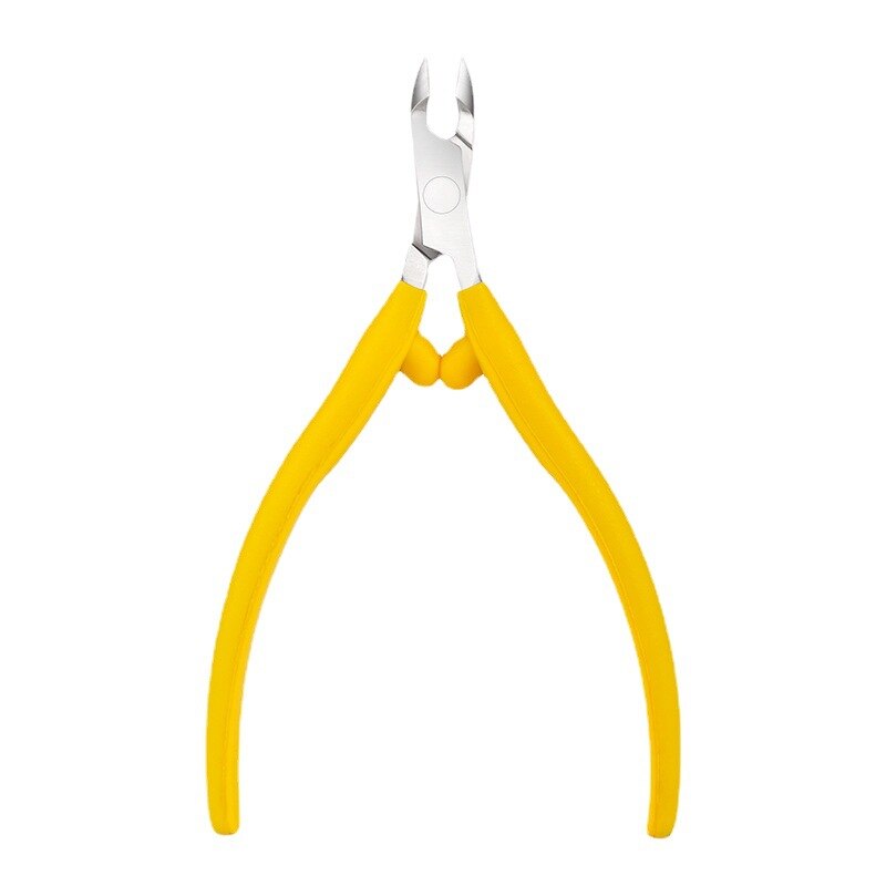 Nail Art Cuticle Nippers Cutter Pliers Dead Skin Remover Manicure Clipper Scissor Pedicure Fingernail Trimming Tool: Yellow