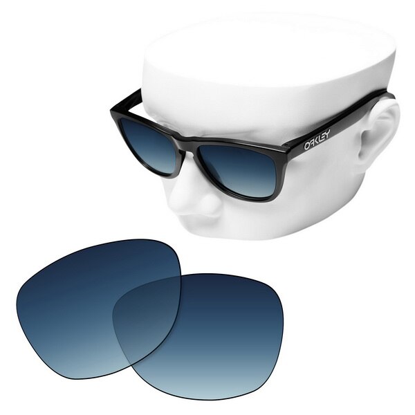 Oowlit polariserede erstatningslinser af blå gradient for-oakley frogskins solbriller: Default Title