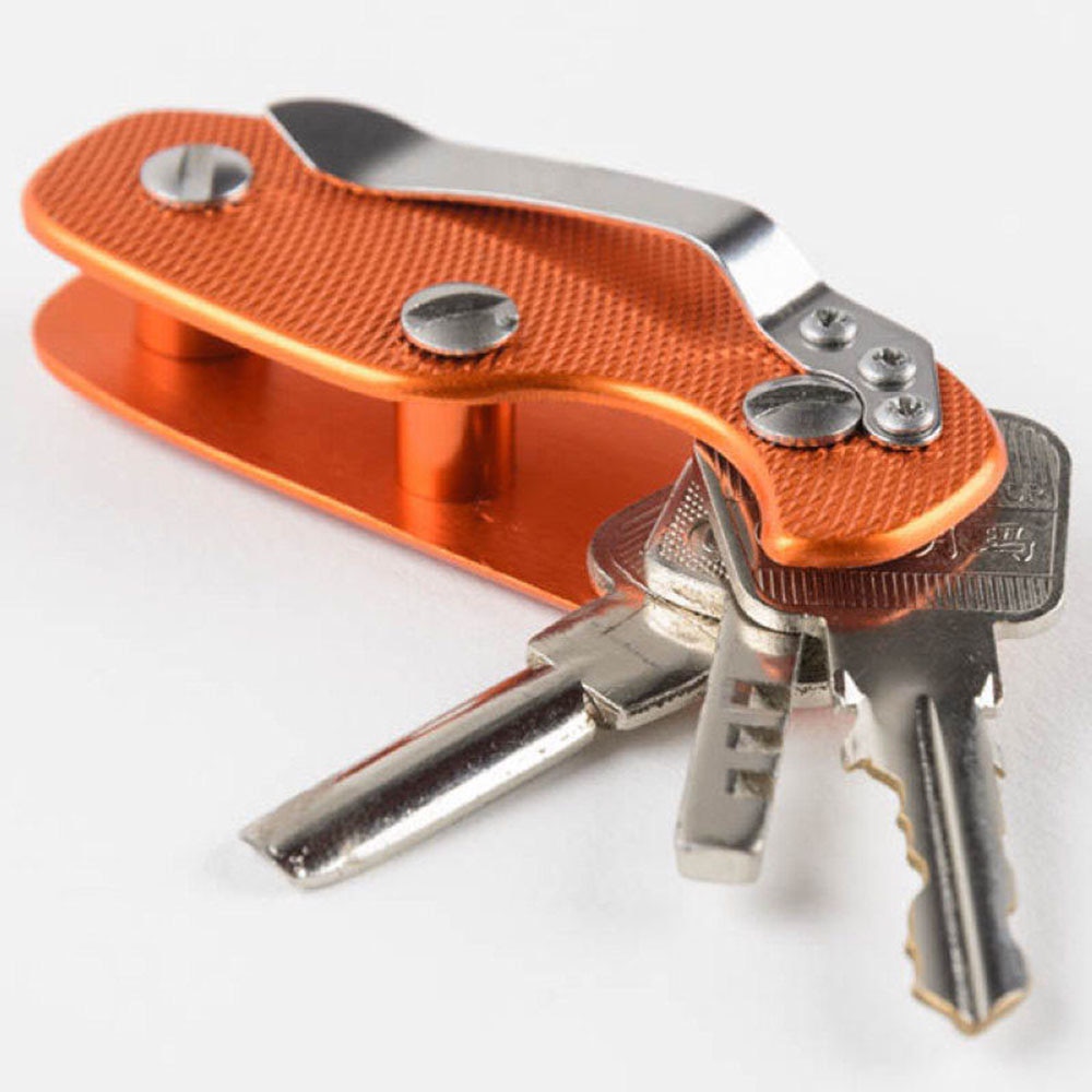 Nøgleholder aluminiumslegering nøglering fleksibel nøgleholder clips nøgler organizer taske mappe nøgleholder ключница для ключей