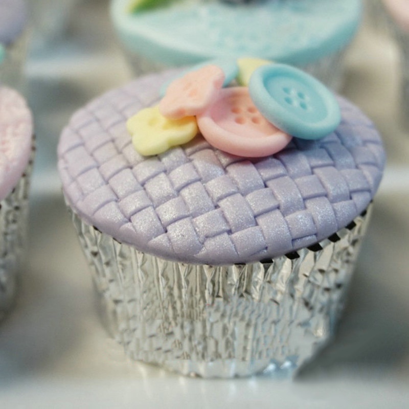 Breien Wol Kant Patroon Fondant Siliconen Mallen Road Knit Printing Pad Textuur Template Cake Decorating Bakken Cupcake Topper