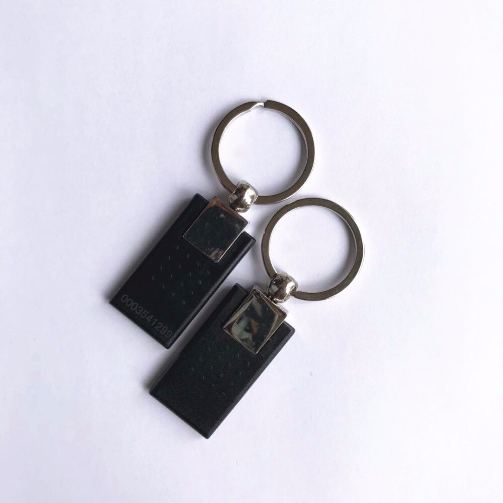 125 khz RFID Access Key Fob zwart Metalen Stijl (pak van 5)