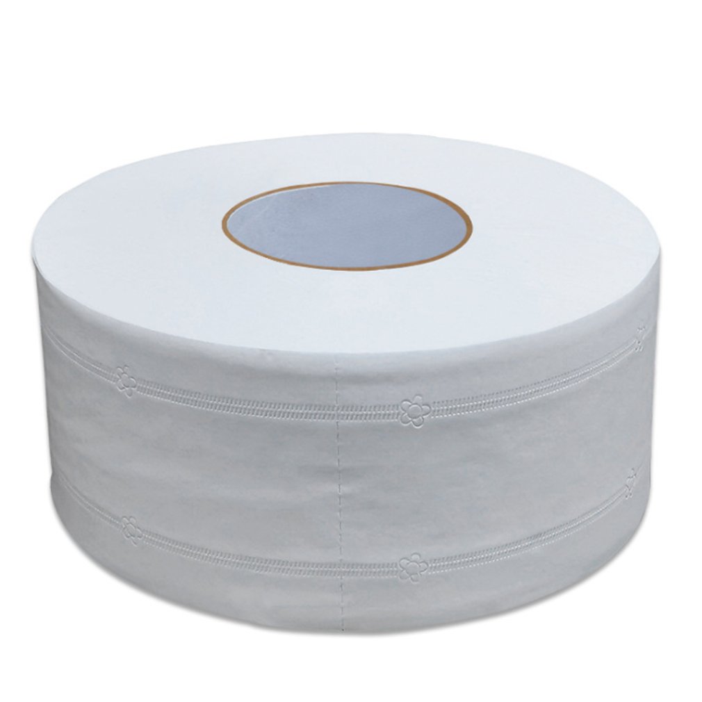 Rouleau Commercial papier grand rouleau papier pâte de bois rouleau papier ménage papier toilette hôtel serviettes en papier hygiénique 1 rouleau