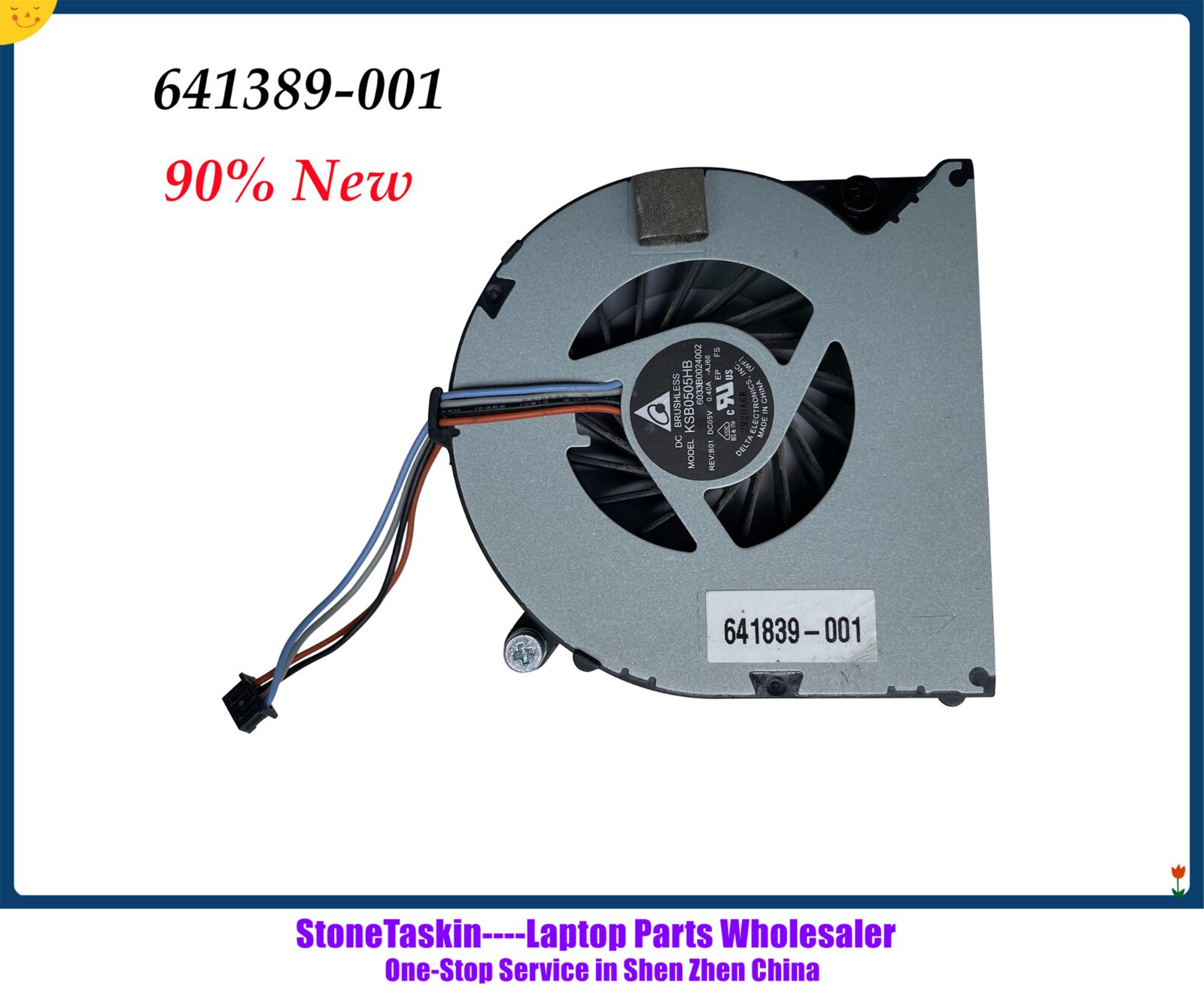 StoneTaskin 641389-001 642766-001 Pour HP Probook 8460P Ordinateur Portable Radiateur avec Ventilateur 90% avec GPU Version Essayée: Fan Only