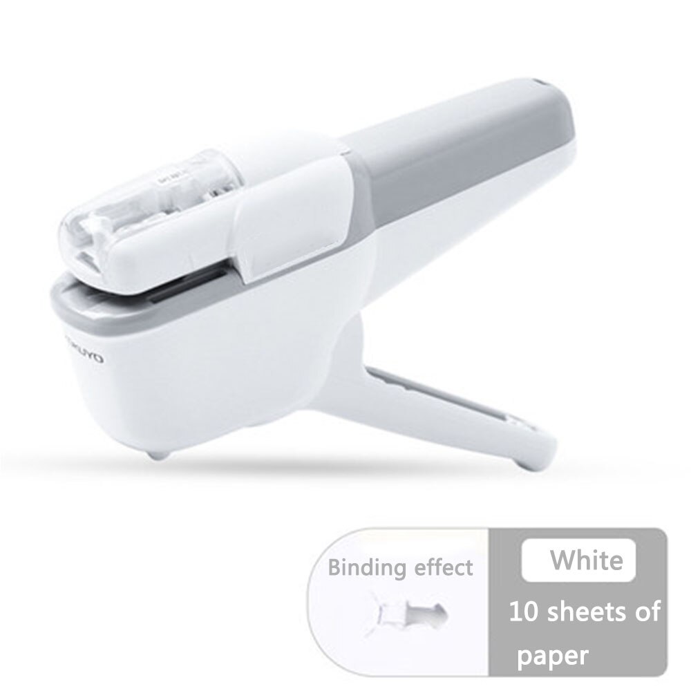 Hand-held Mini Safe Stapler without Staples Staple Free Stapleless 7 Sheets Capacity for Paper Binding Business School Office: C2
