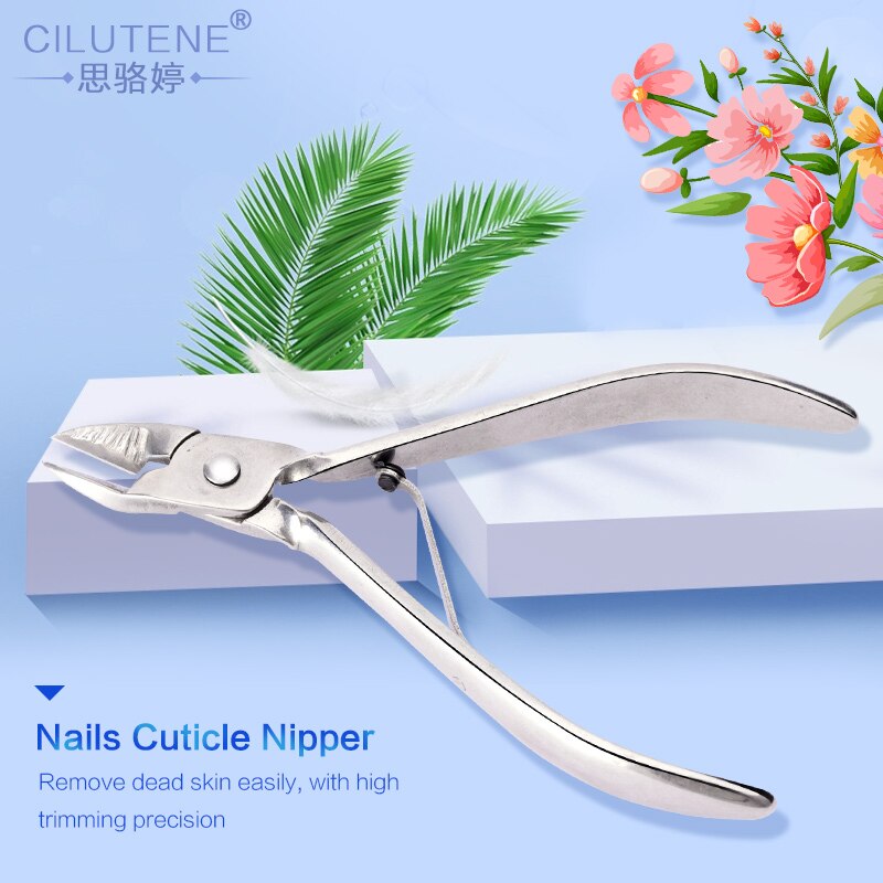 1pc Cilutene Nail Cuticle Nipper Rainbow Clipper Scissor Dead Skin Remover Manicure Nail Art Tool Nail Trimming Nippers