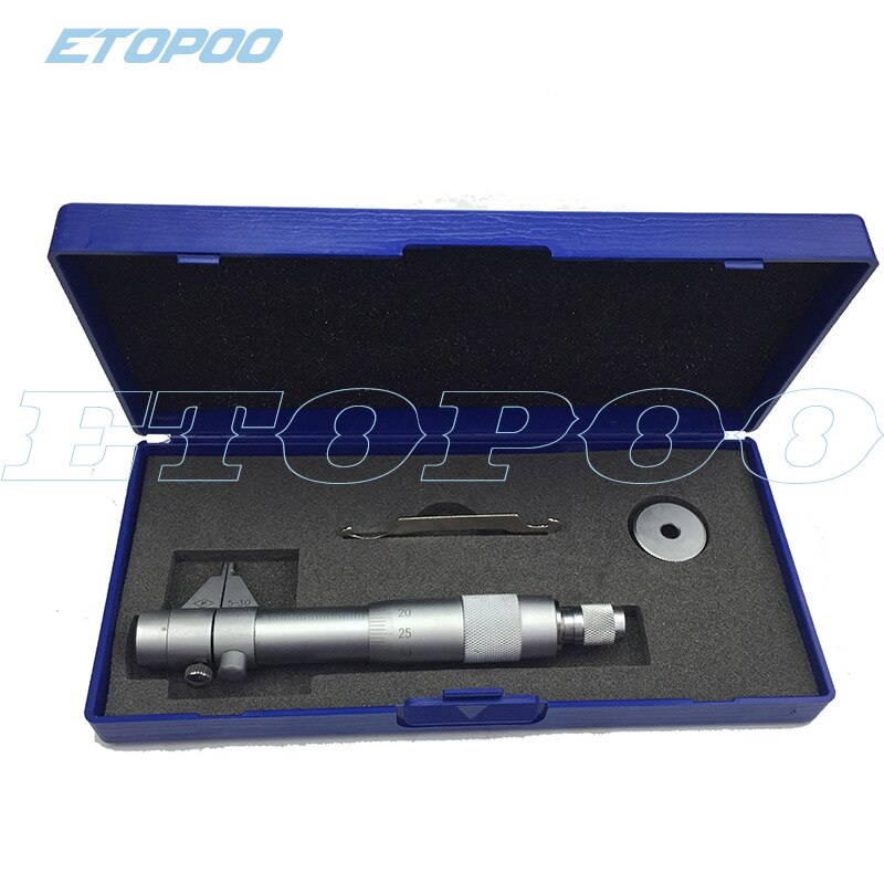 5-30mm Inside Micrometer Screw Gauge Metric Internal Micrometers Carbide Measuring Tools: with box