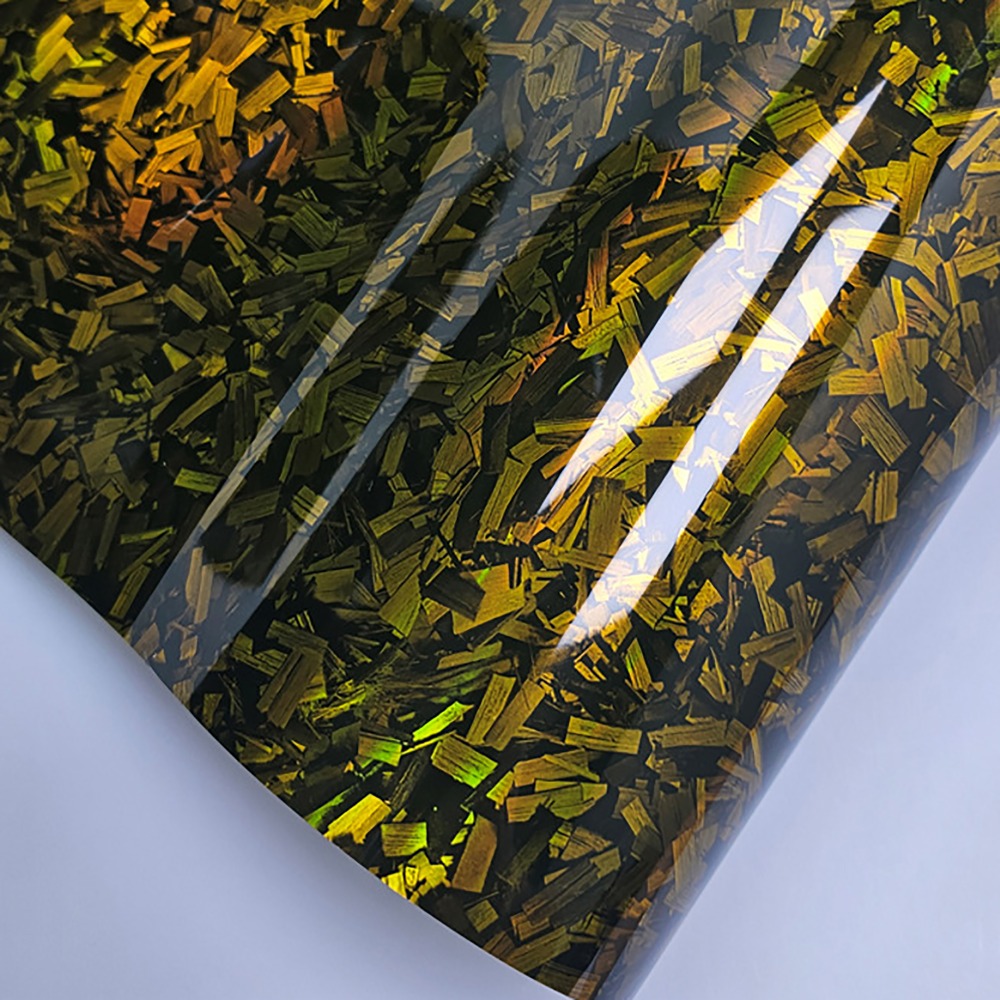 Hiilikuituvinyylikalvo auton sisätarra 3d/6d- efektinen taottu hiilikuitukäärefoliotarra moottoripyörätarrat: Ruskea