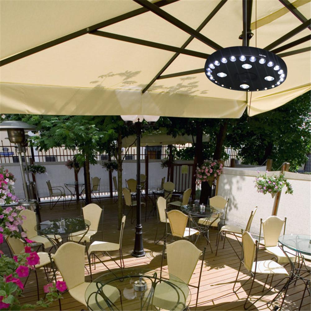200lm 24+4 ledet utendørs terrasse paraply stang lys hage avtagbar bærbar camping telt lampe nødlys med krok