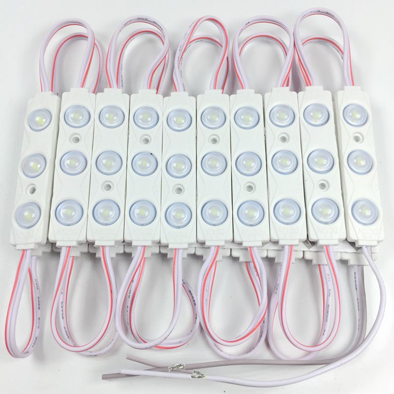 10 stks/partij 2835 smd led module 3 leds DC12V 1.5 w Waterdichte LED module licht voor kanaal brief en reclame led sign