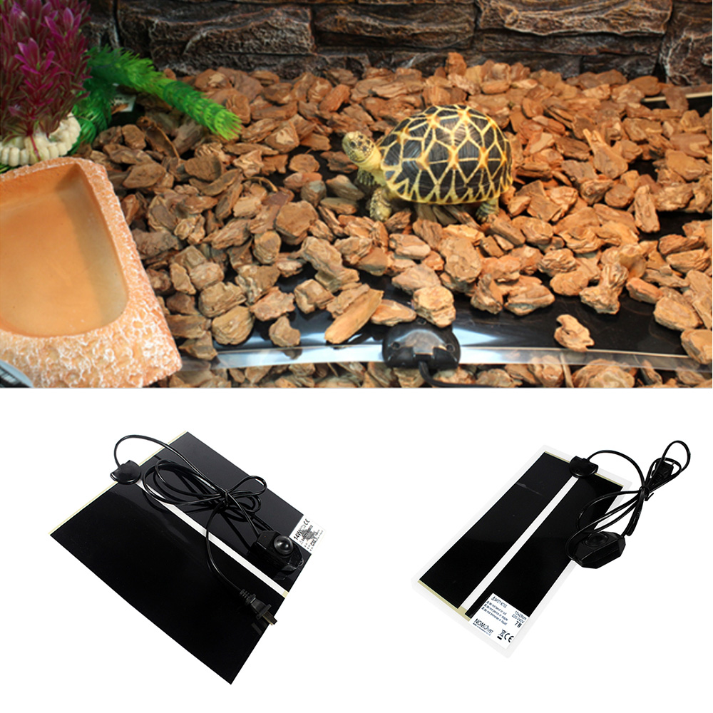 Alfombrilla de calor para Reptiles y terrarios de 220V, almohadilla de calor ajustable para escalada de mascotas, almohadilla térmica para calentar la temperatura, herramientas para incubar mascotas