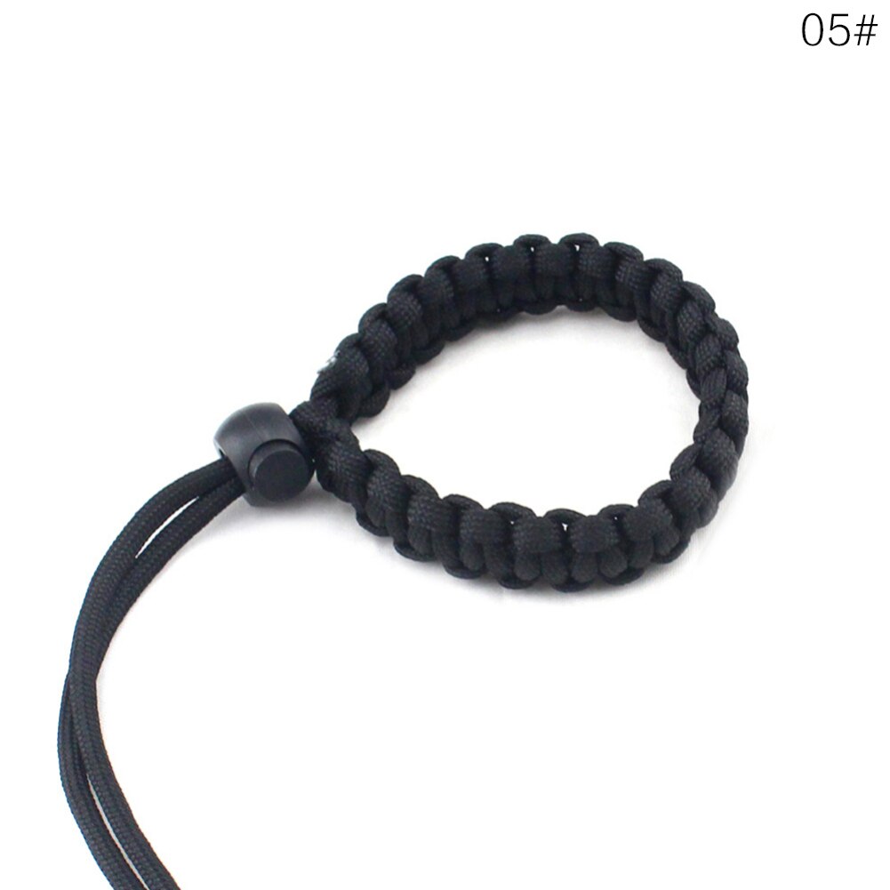 For DSLR Camera Leather Grip Wrist Hand Strap Hand-made Parachute Rope Camera Wristband: 05