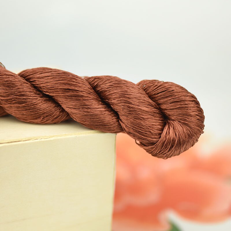 silk embroidery thread / 100% silk thread /hand embroidery embroider cross stitch/pine nut brown: 5