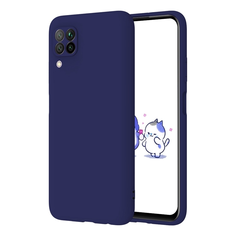 Soft Silicone Case For huawei p40 lite Case Candy Color TPU Back Cover For Hawei Coque Huawei Nova 6se Nova6 SE 5G Cover Etui: For Huawei Nova 6se / Dark Blue