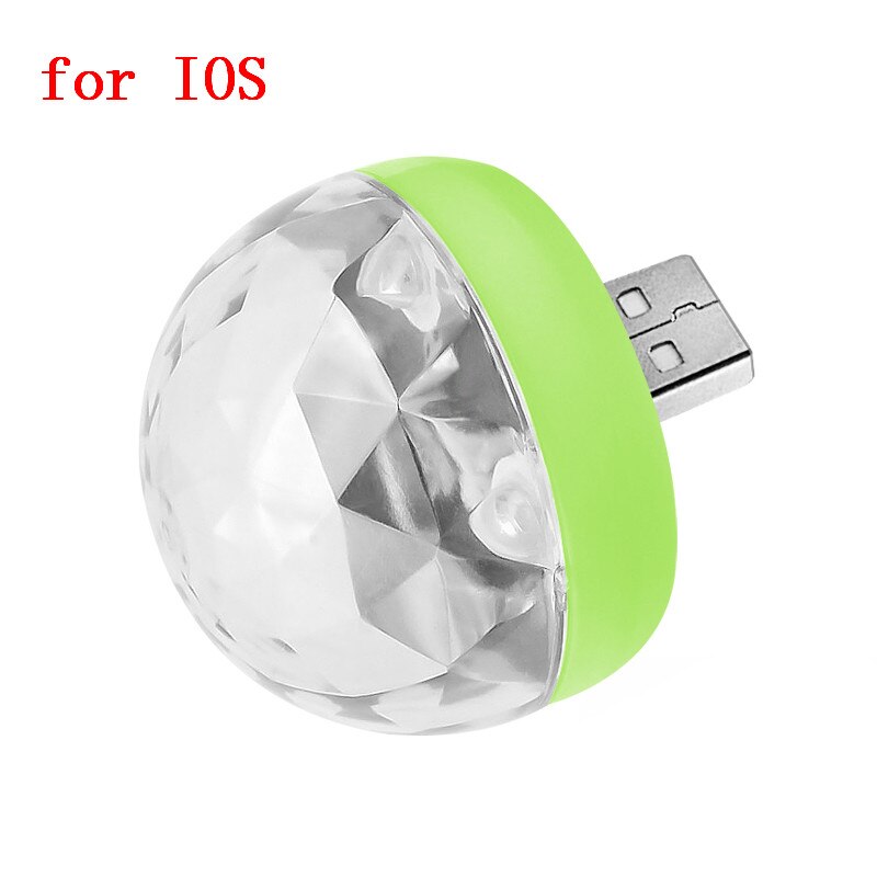 Lumière USB Portable pour moto, voiture, téléphone Portable, lumières Disco, scène, réunion de famille, boule magique, fête, Club, lampe automobile: 03