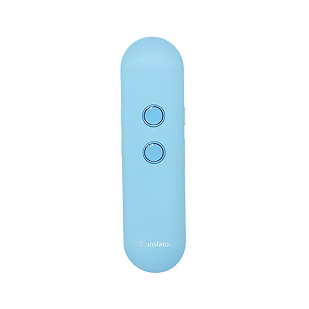 T4 Smart Voice Language Translator 42 Kinds Of Languages Mini Convenient Voice Translation Compatible Android And IOS System: Blue  