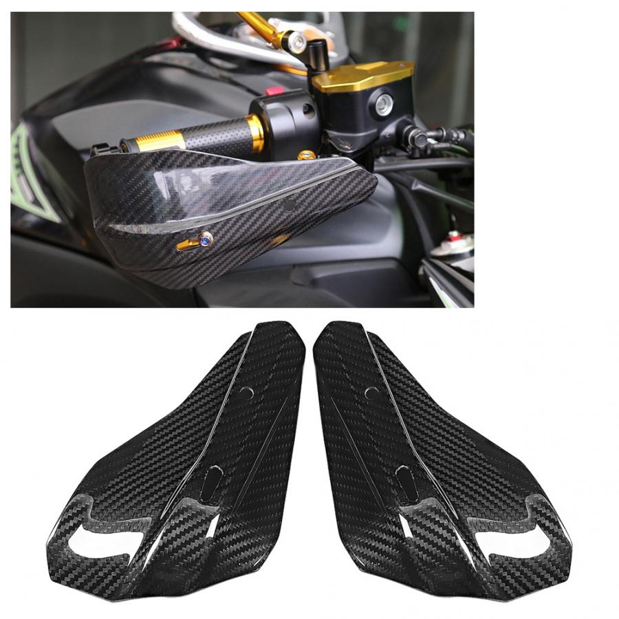 Motorcycle Hand Guard Wind Deflector Handguard Shield Universal Carbon Fiber Wijziging Onderdelen Motorfiets Behuizing