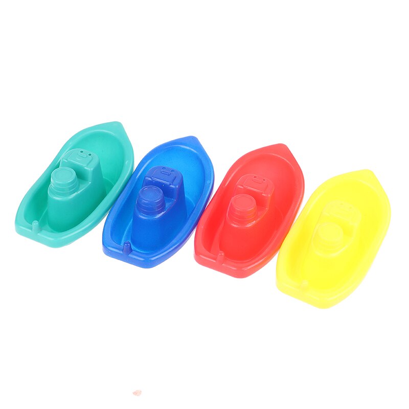 4 stücke Schwimm Schiff Schlecht freundlicher Boote Schlecht Spielzeug Badewanne Schwimmen Wasser Spielen Spaß Pädagogisches Stiefel Spielzeug für freundlicher Baby dusche