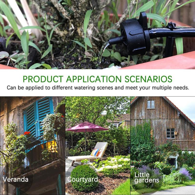 RainPoint Micro Drip Irrigation Ball Valve Automatic Home Garden Irrigation Controller Watering Timer System Mist Cooling Kit