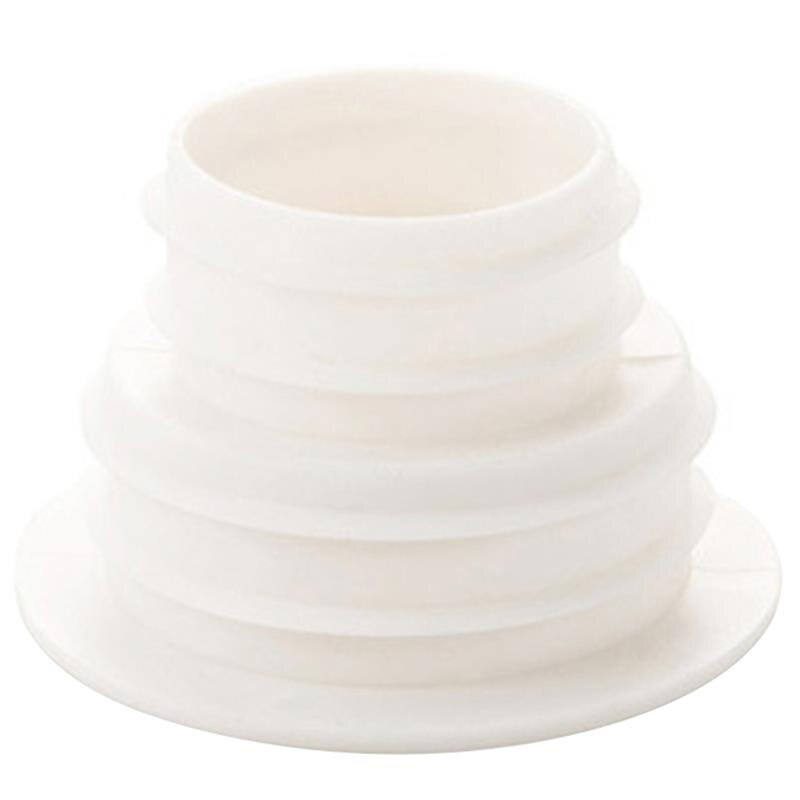 1Pcs Riool Seal Ring Rubber Afvoerpijp Seal Slang Riool Afdichting Ring Voor Keuken Anti Geur Afdichtring Wasmachine afdichting Plug: White