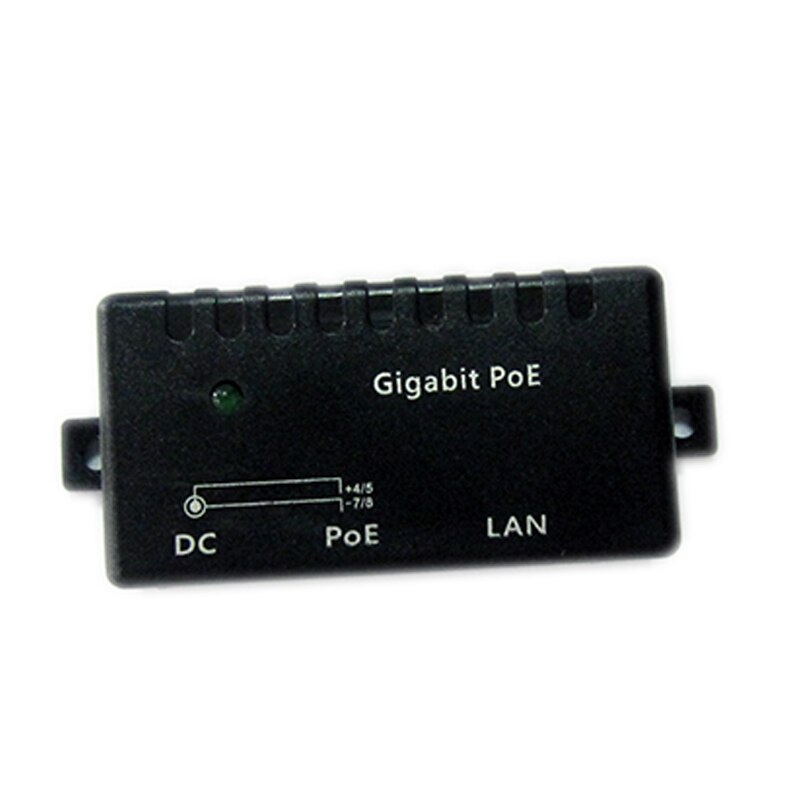 POE Injector Gigabit 48V 24V 12V 56V 100/1000Mbps Single Port Gigabit POE Cube