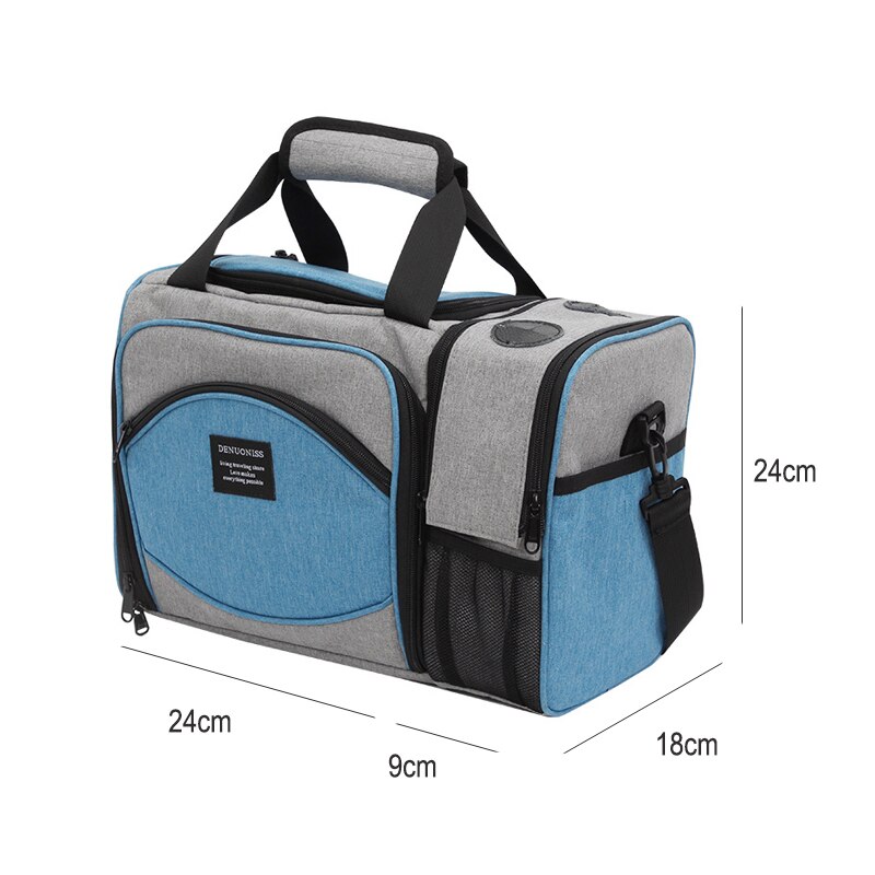 Wine cooler bag, Portable Wine Carrier Bag , Portable Bamboo Wine Snack Table