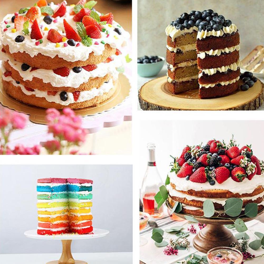 6 Inch Non-Stick Silicone Round Rainbow Cake Mold Baking Pan Set Silicone Pizza Mold For Rainbow Cake Fondant Decoration Tools