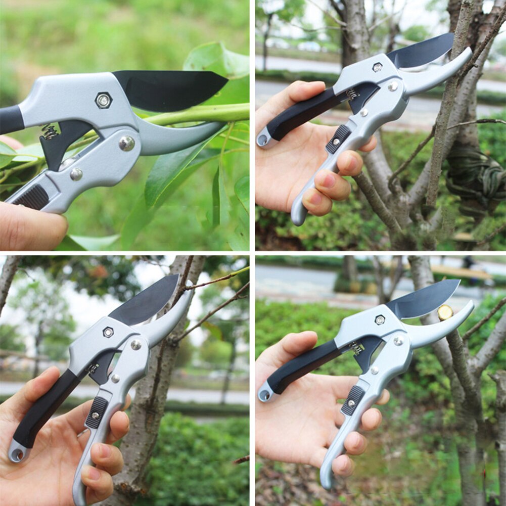 Pruning Scissors Bypass Sharpener Clippers for Garden Tool Snip Plant Trim Garden Scissors Pruner Pulley Branch Orchard