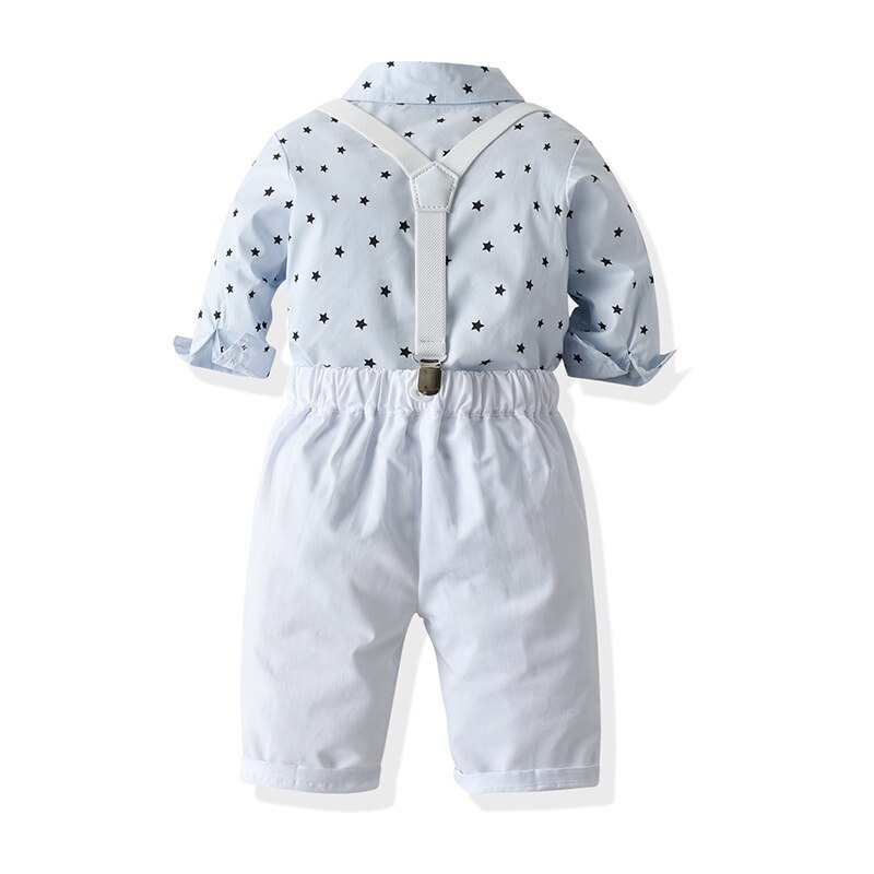 Lzh høst barn baby spedbarn klær dåp bankett kjole sett romper+bukser antrekk dresser for baby gutter nyfødte klær 0-2y