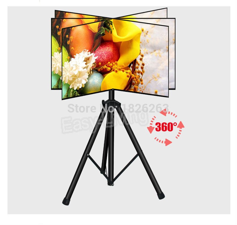 360 Graden Swivel 32 ~ 55 Inch Tv Mount Statief Max. Vesa 400*400Mm Laden 50kgs Tilt Hoogte Verstelbare Tv Floor Stand