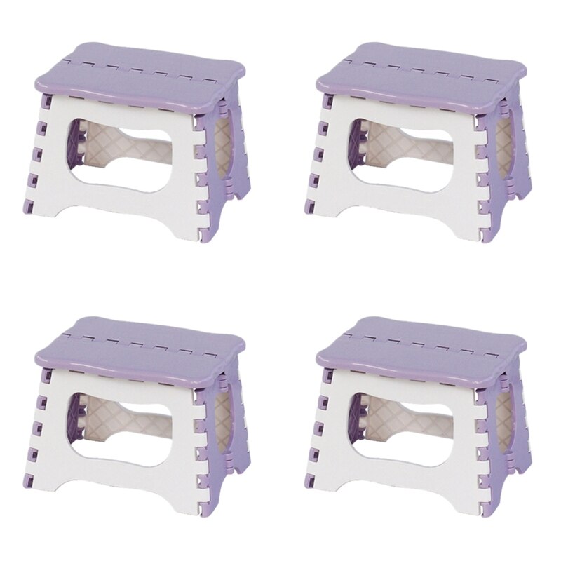 4Pcs Step Stool-the Lightweight Step Stool Is Sturdy Enough to Support Adults andSafe Enough for Kids: Purple